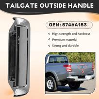 Rear Body Outside Handle for Pickup L200 Triton KL1T KL2T KL3T gray