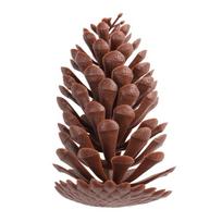 100 tikroviškų pušies kankorėžių rinkinys Kalėdinė kabinama puošmena Kalėdinės eglutės papuošalai Rankų darbo vakarėlio ornamentas brown