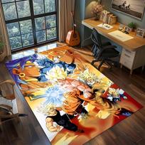 Dragon Ball Goku Anime kilimas Didelis kilimas Neslystantis plaunamas grindų kilimėlis Žaidėjo kambarys Miegamasis Namų dekoras -QJY 60x90cm orange
