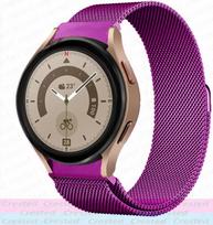 Milanese Loop Strap For Samsung Galaxy Watch 5/6/4 Classic/44mm 40mm 46mm No Gaps Metal Bracelet Galaxy Watch 5 pro 45mm Band 4 classic 46mm 42mm violetinė