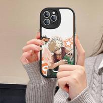 Mano Herojų Akademija Katsuki Bakugo Mano Herojus IPhone 16 16E 15 14 13 12 11 Pro Max Plus Odinis Galinis Telefono Dangtelis iphone XS white