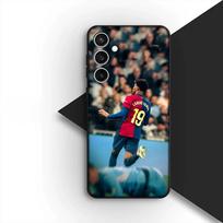 skirta Motorola Moto Edge 70 60 Fusion NEO Pro G56 G96 G04 G05 20 G Stylus telefono dėklas Ispanijos Futbolas Nr. 19 Futbolas Nr.19 Vėliava Motorola Moto G04s gray