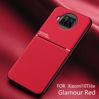 Dėl Xiaomi Mi 10T Lite 5G dėklo Automobilinis magnetinis odinis dangtelis Minkštas rėmelis Funda Ant Xiaomi Mi 10T Pro Mi10T Pro 5G telefono dėklo Capa For Mi 10T Pro 5G raudona