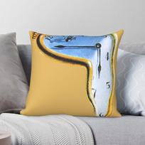 Salvador Dali Persistence Of Memory Square Pillowcase Polyester Linen Velvet Creative Zip Pillow Room Cushion Cover Wholesale 30X30CM beige
