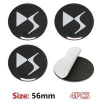 Citroen-wwwn-56mm Car Wheel Center Hub Cap Rim Cover Emblem Wheel Trim decal Stickers For Citroen C1 C2 C3 C4 C5 C6 C4L DS3  Accessories100000 gjfp57 white