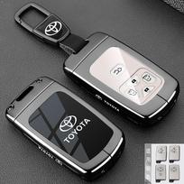 Išmaniojo automobilio nuotolinio valdymo raktų korpusas Fob apsauginis dangtelis Toyota Alphard Vellfire Previa Estima Isis Noah Voxy Raktų be atrakinimo dėklas Priedai black