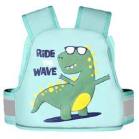 Kids Electric Bike Child Safety Harness With Double Strap For Riding Protection Green Dinosaur white