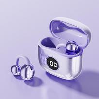 Xiaomi Wireless Ear Clip Headphones Bluetooth Earphones with LED Display, 13mm Driver, Touch Control, Type-C, 72H Stereo Playtime