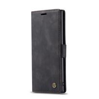 CASEME Case for Samsung Galaxy Note 10 Plus/5G, Leather Wallet Case, Black
