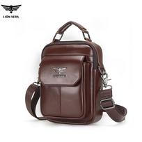 LION VERA Genuine Leather Crossbody Bag DJB511 kava