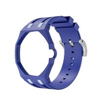 For Swatch Bioceramic Watch Royal POP Mod Silicone Strap Integrated Band Luxury Sport Replacement Watch Accessories Excluding watch blue