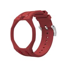 For Swatch Bioceramic Watch Royal POP Mod Silicone Strap Integrated Band Luxury Sport Replacement Watch Accessories Excluding watch raudona