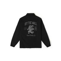 Vans Off The Wall Logotipo raidės apykaklės ilgomis rankovėmis marškinio striukė vyriška striukė juoda VN000NM6BLK L gray