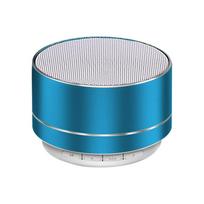 A10 Wireless Bluetooth Speaker Small Steel Cannon Subwoofer Portable Mini Gift Card Bluetooth Speaker Color Outdoors Speakers mėlyna