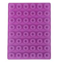 Mini spurgų kepimo forma 48 skylutės Mini pyragaičiai Spurgos formelės Virtuvės reikmenys Įrankis pink