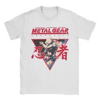 Metal Gear Solid For Unisex Unisex T Shirts Mgs Video Games Casual Tee Shirt Short Sleeve O Neck Tshirts 100 Cotton Adult Clothes M white