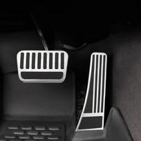 For BYD Leopard 3 EV 2025 Car Stainless Steel Pedal No Drilling Anti-Slip Brake Footrest Part Cover Accessories 2pcs gray