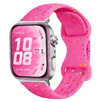 Silikoninis dirželis Huawei Watch Fit 5Pro 4Pro Minkštas sportinis riešo dirželis Huawei Watch Fit 5 fit4 fit 3 fit2 fit1 Correa Band Apyrankės Aksesuaras Huawei Fit 2 ryškiai rožinės spalvos