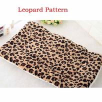 Prabangus šuns lovos čiužinys pagalvėlė atsparus vandeniui ir plaunamas dvipusis augintinio pagalvėlės kilimėlis Leopard Pattern,S（50*32cm） beige
