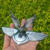 3D Metalinis erelis Automobilio lipdukas Lipdukas Sparno formos emblema Atsparus oro sąlygoms Lipnus ant variklio dangčio Automobilio modifikacija A3 gray