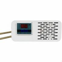 Paukščių aptvaro šildytuvas, Papūgos šildymo panelė, Termostato priedas Ext Thermo 12x7,5cm Baltas Int Thermo 19.5x8cm balta