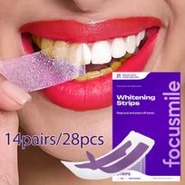 Naujos TK v34 Violetinės dantų balinimo juostelės: Spalvos korekcija, Ryškiai balta, Dėmių šalinimas, Nešiojamas. red