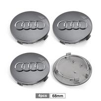 4 vnt. 60/61/68/69 mm automobilio ratlankio centrinis dangtelis, ratlankio apdaila, priedai Audi Quattro S7 S8 S3 A1 A3 A4 A5 A6 A7 A8 Q2 Q3 Q5 Q7 Q8