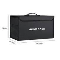 Odinis lagaminas Automobilio bagažinės organizavimo dėžė Nešiojama laikymo dėžė Mercedes Benz AMG GLE GLS CLA CLE GLC CLS GLA W223 W213 W206 R1 black