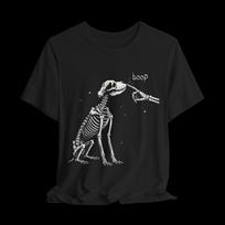 Boop Dog Skeleton Shirt, Funny Skeleton Dog Tee, Spooky Dog Lover Shirt, Gothic Pet Graphic Tee, Dark Humor T-Shirt L black