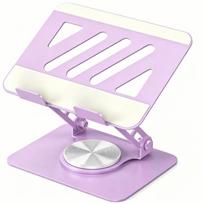 360° Rotating Laptop Stand Carbon Steel Tablet Foldable Stand All-Metal Tablet Stand  Hands-Free violetinė