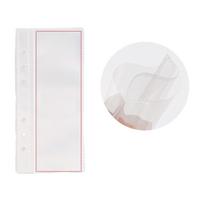 6 Rings PVC Card Holder Binder Covers 6 Rings Photo Album Binder Covers OR 10Pcs 6 Hole Punched Pocket Photocard Sleeve 1T white
