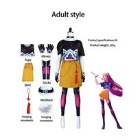 Rumi Cosplay Helovino Kostiumas K-Pop Demonas Medžiotojai Zoey Mira Veikėjas Pagrindinis Vaidmenų Kostiumas 3D Spaudiniai Sceninėms Atlikimams M&K-Pop Demon Hunters black