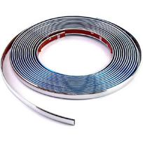 QWORK Automotive Chrome Trim Molding, 1/2 Inch Wide 26FT DIY Moulding Trim Strip Line Decoration For Car/Truck Door Window Side Scratchproof 1 Pack gray