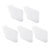 Šaldytuvo šoninės durų pertvara Skaidrus dizainas Lengvas užfiksavimas PP plastikas Reguliuojama pertvara Lankstus laikymo organizatorius 5pcs white