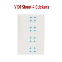 Transparent Invisible Face Lifting Tape for a V-Shape Look - Cosplay Makeup Stickers white