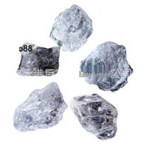 Himalayan White Azeztulite Raw Stone Ornament for Bonsai, Diffuser, and Fish Tank Decoration. Length: 5-10 cm, 1 jin (500 g) gray