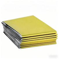 Pirmosios pagalbos avarinis izoliacinis pledas PET plėvelės išgyvenimo terminis pledas yellow