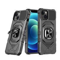 Armor Heavy Duty Case For Apple iPhone 11 12 13 14 15 16 17 Pro Max Magnetic Rotating Ring Holder Full Cover Phone Fundas Coque iPhone 15 Pro Max black