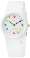 Citizen Q&Q Falcon VS20-001 Analog Watch, White Multicolor, Urethane Band, 10 ATM Water Resistant white