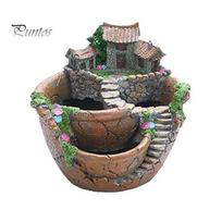 Dervos sultingas augalas bonsai gėlių vazonas Sodo vazonas Biuro namų laikiklio dekoras oranžinė