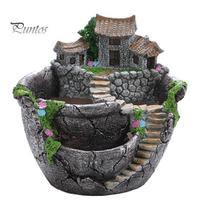 Dervos sultingas augalas bonsai gėlių vazonas Sodo vazonas Biuro namų laikiklio dekoras sidabras