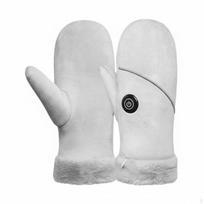 Heated Gloves, Rechargeable Hand Warmer, Winter Outdoor Mitts Pink pilka spalva