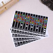 5Pcs Guitar Fretboard Notes Map Labels Stickers Guitarra Accessories 6 String Fingerboard Fret Decals For Guitar Beginner A2