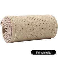 Natūralios karvės odos odinis vairo gaubtas, universalus rankomis siūtas dizainas, naudojamas visą sezoną, naujas stilius 38cm beige