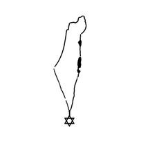 Israel Map Car Decals Creative Auto Decals Water-Repellent For Car Body Window Rear Windshield Motorcycle Fuel Tank Vinyl Decals 30x9CM