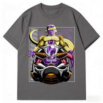 Dragon Ball Z Frieza Visos Formos Marškinėliai Gotikinis Anime Grafinis Spaudas Grynos Medvilnės Apvaliu Kaklu Laisvalaikio Gatvės Viršutiniai Drabužiai Vyrams Moterims L black
