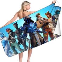 Fortnite Beach Towels Microfiber Bath Towel Boys Girls Gentle Wearable Cartoon Bathing Beach Spa Bathrobe Wash Clothing Fast Dry 70x140cm