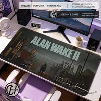 HYBXAXC Game Alan Wake  Mouse Pad Computer Laptop Rubber Nonslip Mouse Mat Mousepad Gamers Decoracion Desk Mat 800x400x2mm gray