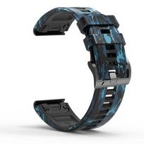 22mm 26mm Camo Silicone Strap For Garmin Fenix 7X 7 6X 6 Pro 5 5X Plus Epix 2 965 955 935 945 Smartwatch Band Bracelet Wristband 26mm Fenix 5X black