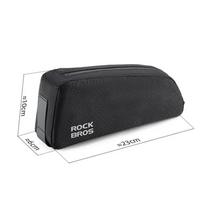 ROCKBROS Reflective Large Capacity MTB Road Bike  Pannier Bag Wear-resistant Bicycle Bag Rainproof Cycling Top Tube Frame Bag black